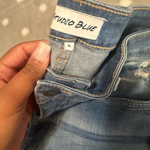 Studio Blue Ripped Jeans - Picture 4 of 6